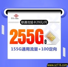 2025 联通沧旭卡【29元255G】
