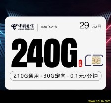 电信飞芒卡【29元240G】