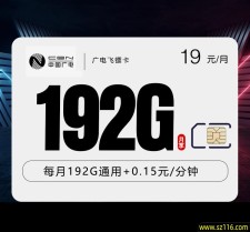 广电飞镖卡29元192G