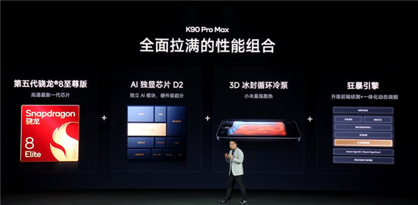 3999元起4K+通杀!REDMI K90 Pro Max发布:首发2.1三扬、潜望长焦