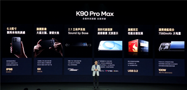 3999元起4K+通杀!REDMI K90 Pro Max发布:首发2.1三扬、潜望长焦