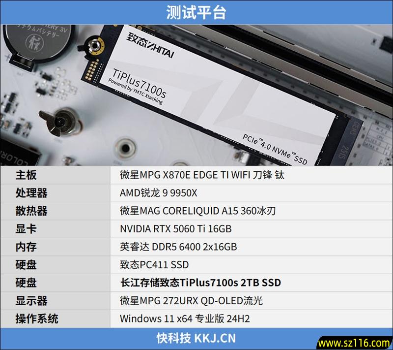 致态TiPlus7100s 2TB SSD首发评测：新一代PCIe 4.0无缓旗舰 全面升级性能更进一步