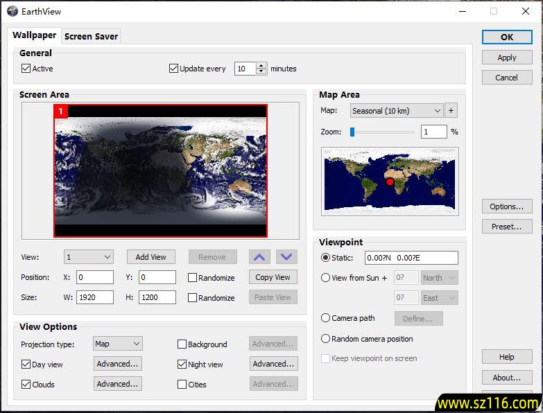 EarthView(提供卫星地球照片作为壁纸) v7.13.17 便携版