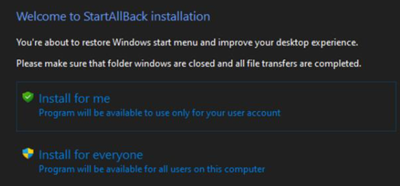 StartAllBack(Win11开始菜单增强工具) v3.9.20.5345 Stable 破解版 设置垂直任务栏的方法配图1