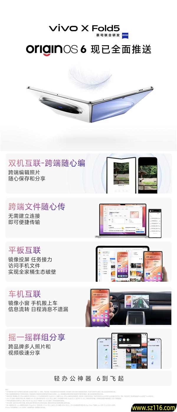 最轻大折叠!vivo X Fold5升级OriginOS 6 韩伯啸:轻办公神器 6到飞起 最轻大折叠!vivo X Fold5升级OriginOS 6 韩伯啸:轻办公神器 6到飞起